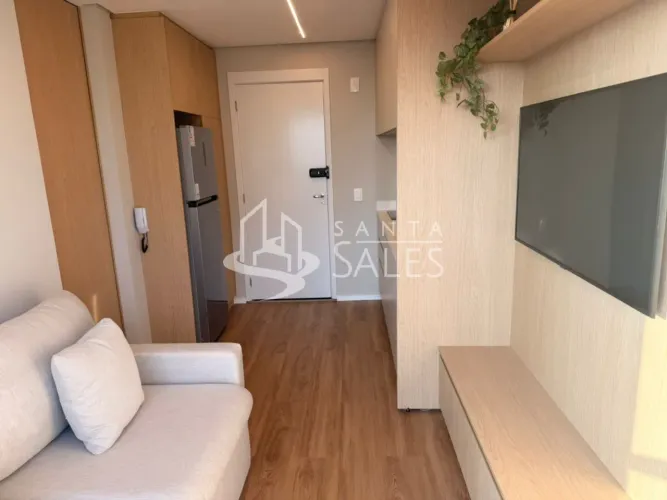 Apartamento para locação no Campo Belo, São Paulo-SP: 1 quarto, 1 banheiro, 29m², confira!