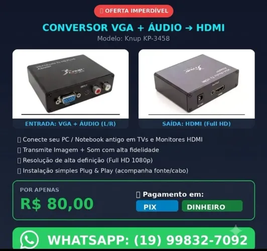 Conversor VGA hdmi