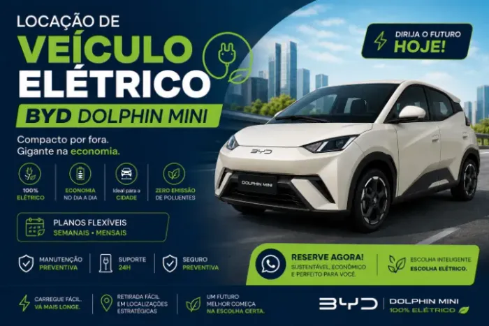locação de veículo elétrico