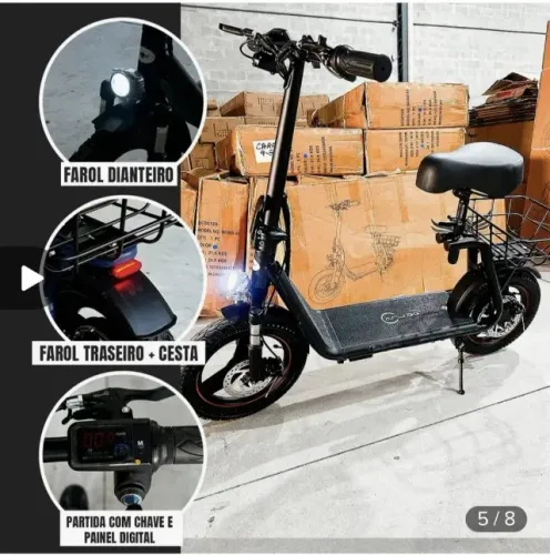 Scooter elétrica ANJGG, Patinete para adultos, Veículo eletrico