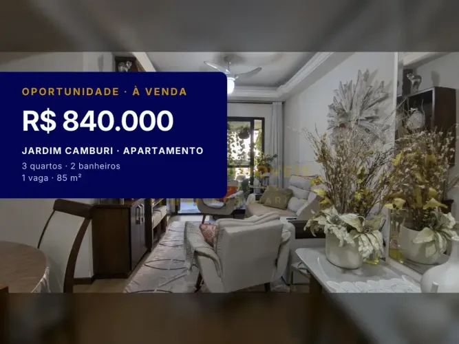 Não perca: apartamento com 3 quartos em Jardim Camburi à venda!