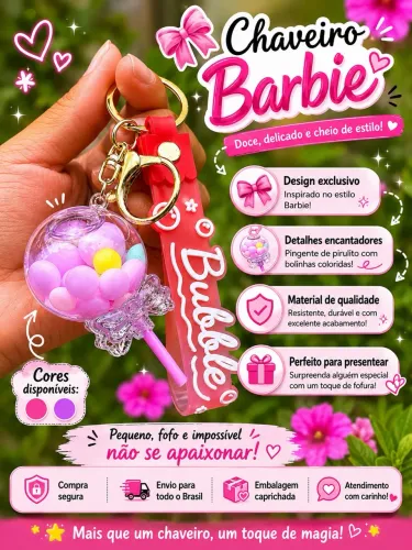 Chaveiro Acrílico com Água Dentro