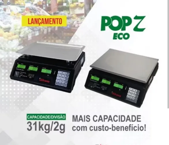 Balança Comercial Computadora 31Kg Digital Prato Fruta POP-Z ECO Urano