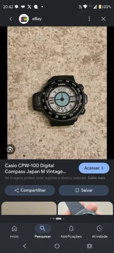G-shock Casio CPW100 Módulo 1031.