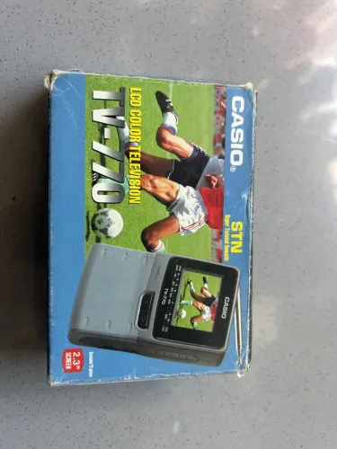 Mini TV Casio TV-770G Título: Mini TV Casio TV-770G Portátil - Com Caixa Original - Vintag