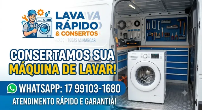 Consertamos sua máquina de lavar 