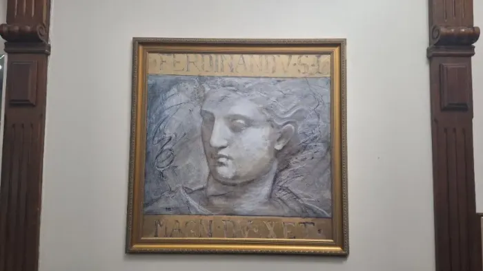 Quadro decorativo gravura com moldura clássica