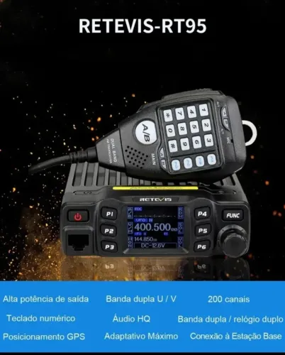 Rádio VHF UHF analógico 25w 