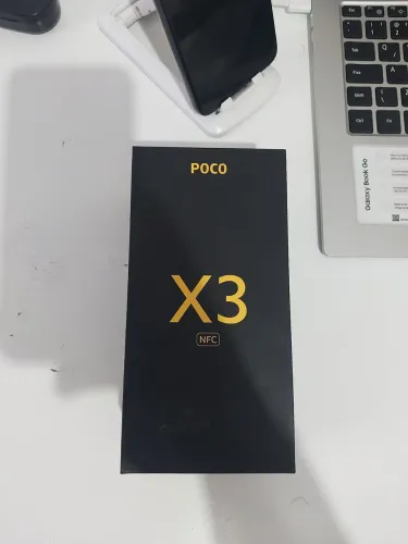 POCO X3 NFC COM CAIXA PELÍCULA, CAPINHAS E CARREGADOR
