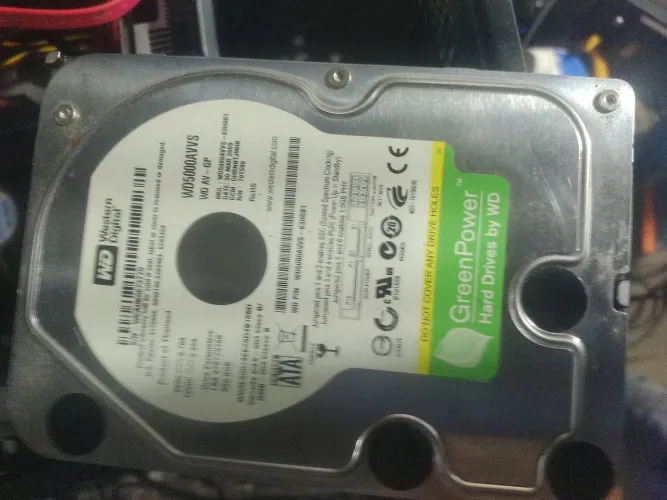 HD 500 gigas Pc marca wd wsten digital Green Power funcionando perfeitamente