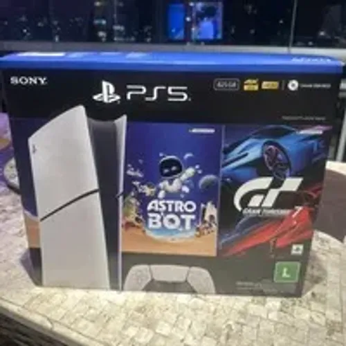 PS5 Slim 825GB + 1 controle + caixa original