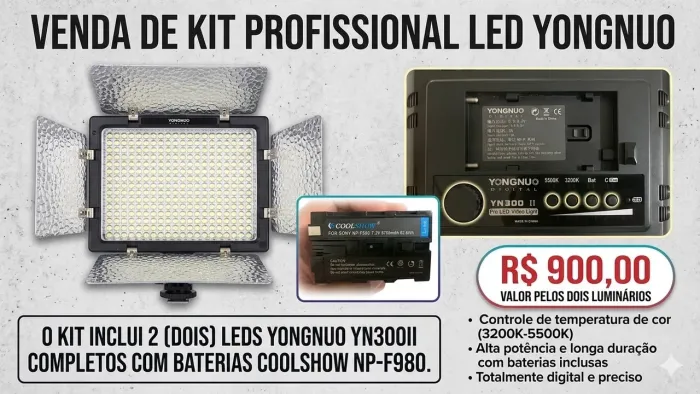 VENDA DE KIT PROFISSIONAL LED YONGNUO