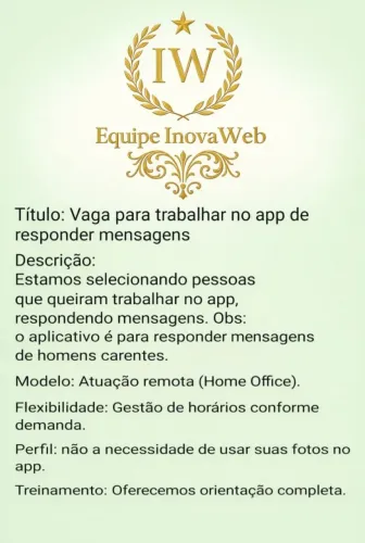 Oportunidade para mulheres