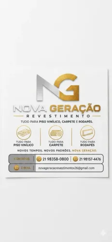 Instalação e venda de piso vinílico e carpetes em placas e em rolo e rodapés