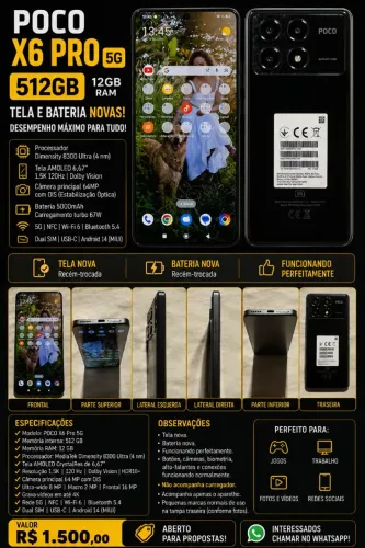 VENDER LOGO POCO X6 PRO 512GB