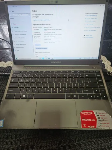 Vendo notbook compaq presario 430 defeito