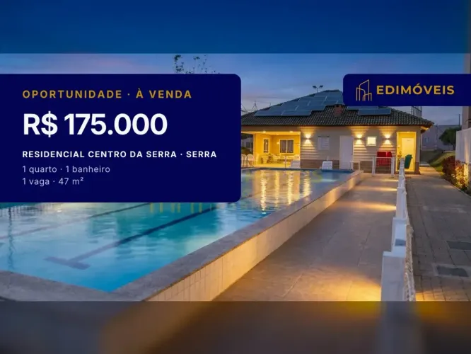 Apartamento Térreo com Quintal no Residencial Centro da Serra Oportunidade Única!