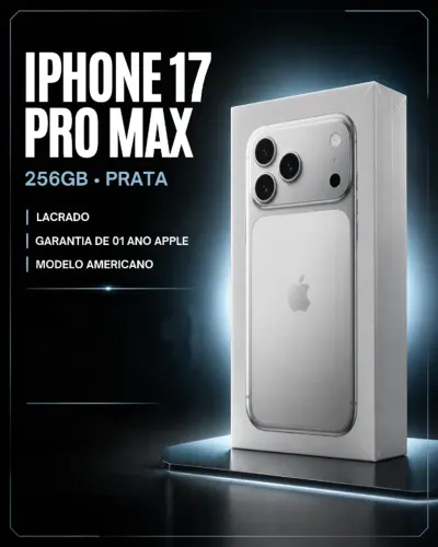 Iphone 17 Pro Max 256GB - Prata (EUA)