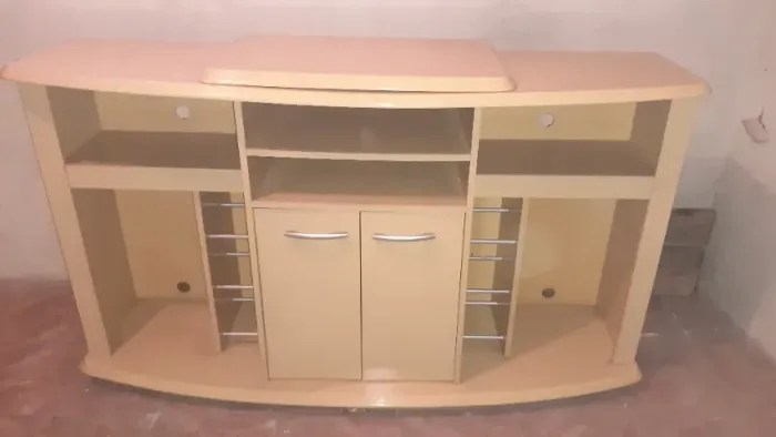 Rack para TV e sala de estar