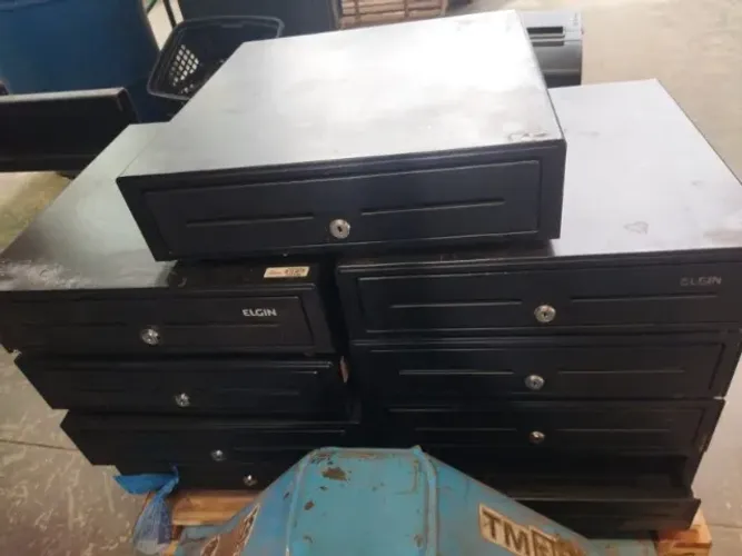 LOTE COM 9 GAVETAS DE DINHEIRO ELGIN