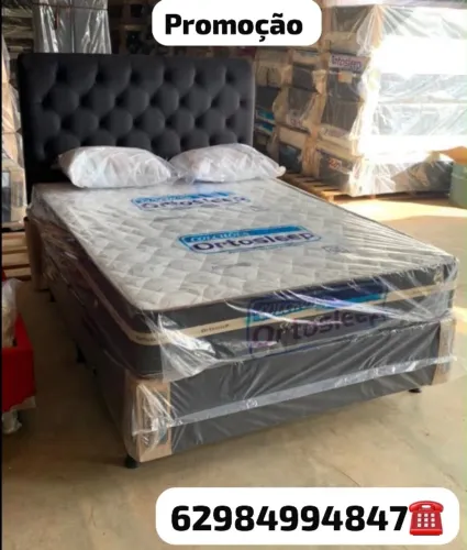 Cama box casal nova hoje
