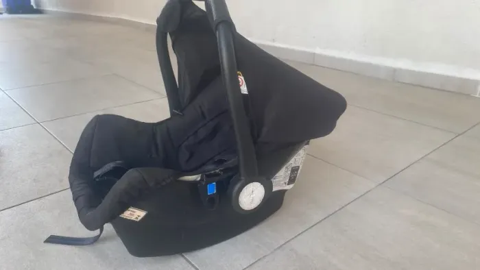 Bebê conforto Galzerano - Grid Black com Base Fixação