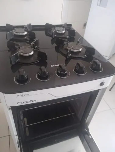 Fogão mesa de vidro