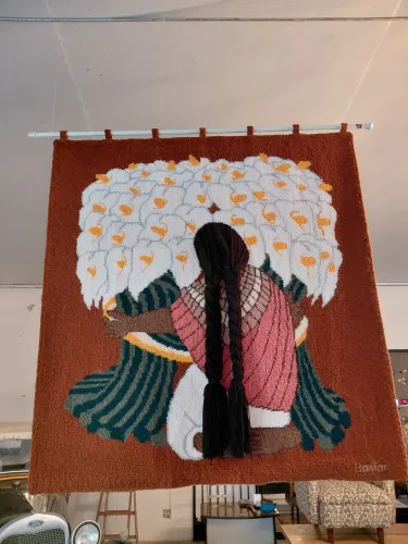 Tapeçaria Bastos Modernista- Assinada - Obra de arte