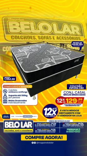 Cama Casal Molas Ensacadas