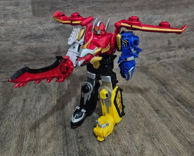 Megazord Gosei Great Power Rangers Megaforce - Completo (5 Zord + Espada)