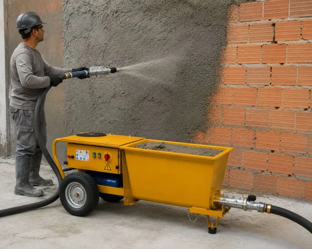 Máquina de reboco projetado