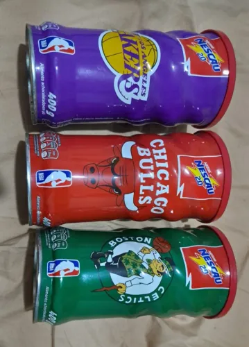 Latas Nescau NBA, Lakers, Bull e Celtics