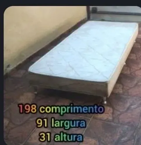 Linda base box de solteiro grande 