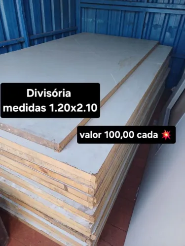 Divisórias medida 1.20x2.10
