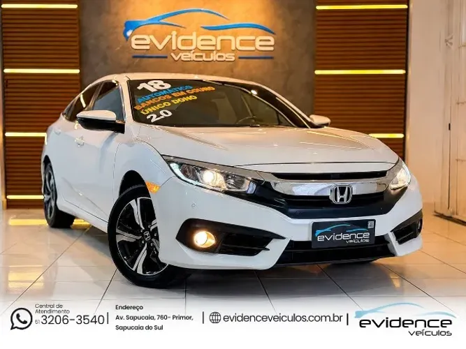 Honda Civic Sedan EXL 2.0 Flex 16V Aut.4p 2018