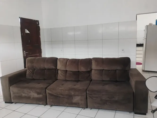 Sofá Retrátil Suede