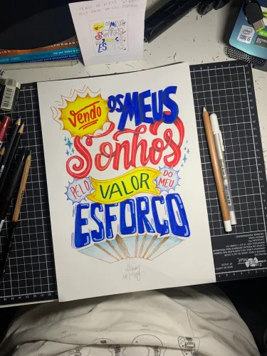 Quadros Decorativos - Frases à Mão 