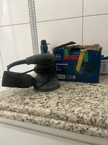 Lixadeira Roto Orbital Bosch GEX 125 Elétrica 280W com Coletor de Pó 127V (110V