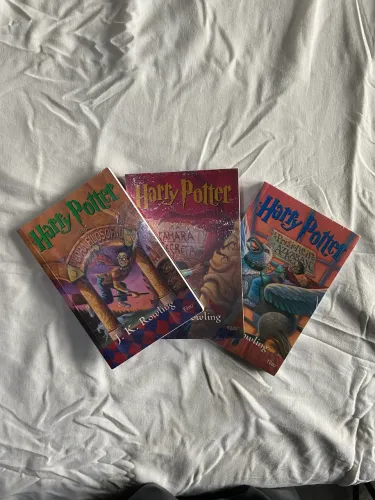 Kit de livros Harry Potter - A Pedra Filosofal | A Câmara Secreta | Prisioneiro de Azkaban