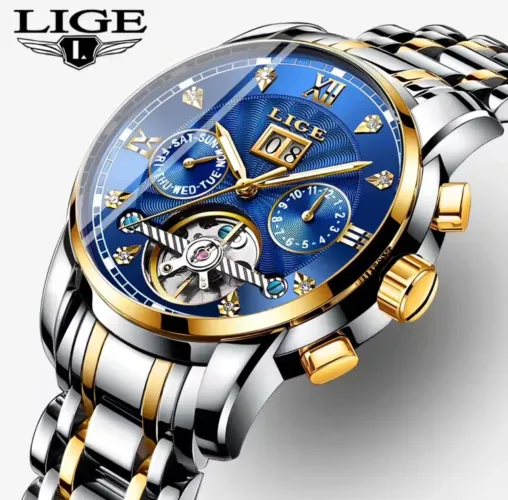 Relógio Masculino Automático Turbilhão Lige