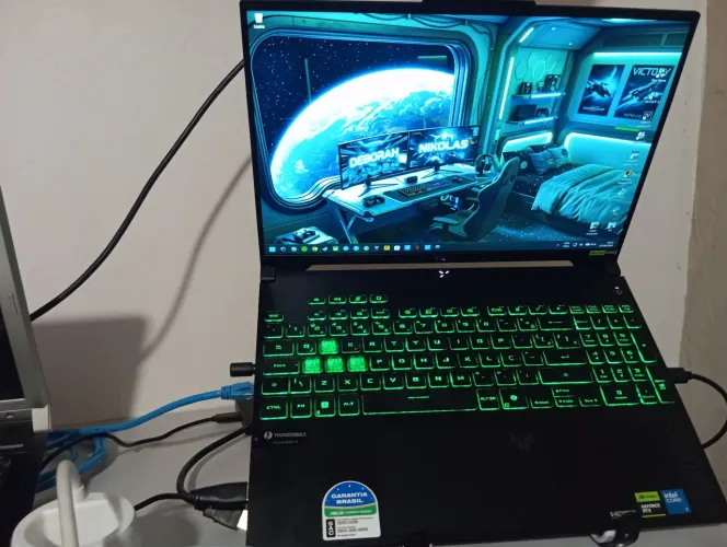 Notebook Gamer, AsusTuf F16 RTX 4050, Intel Core5 210H(novo modelo de processadores intel)