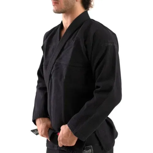 Kimono Stormstrong Jiu-Jitsu Shadow Preto - Tamanho A1 + Faixa Branca