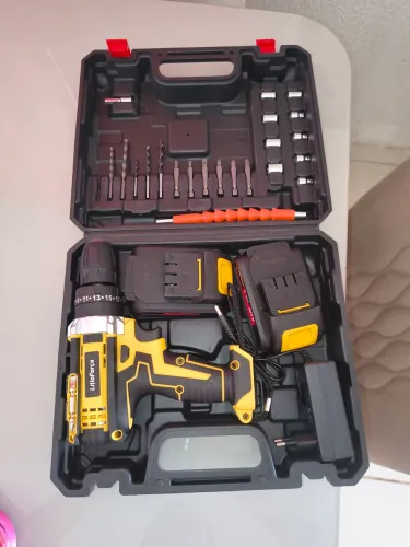 Parafusadeira Furadeira Impacto 21v 3/8 Bivolt Litioforca + * Deysi