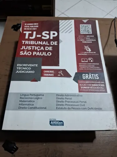 Apostila Concurso TJ-SP Escrevente Técnico Judiciário - Edital 2021