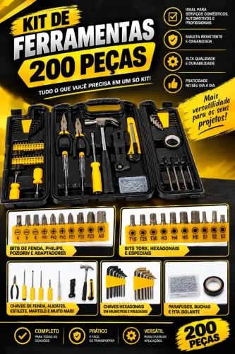 Vendo kit de ferramentas 200 peças