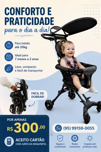 Carrinho de passeio de bebê