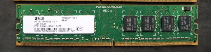 DDR2 1Gb 800mhz , Smart , para PC, usada, perfeito funcionamento.