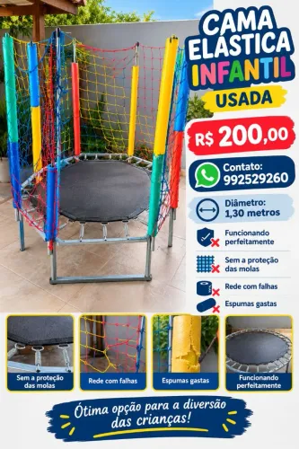 Cama elástica infantil