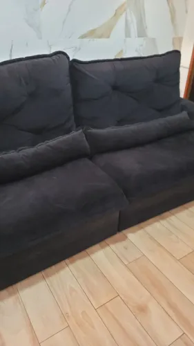 Vendo sofá retrátil sued aveludado ( tecido diferenciado)