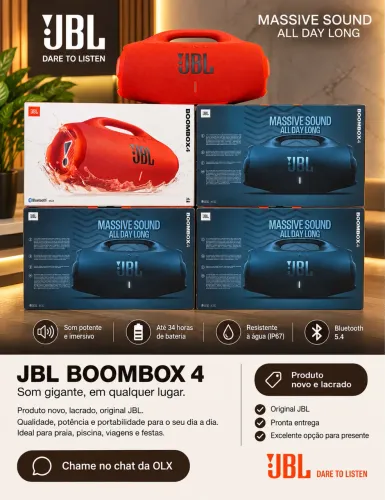 JBL Boombox 4 Nova Lacrada Original - Pronta Entrega